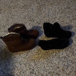 Old Navy Kids Brown and Black Boots